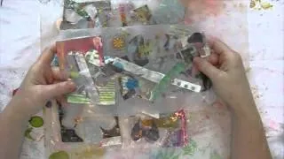 How to Fuse Cereal bags for Art Journal Backgrounds