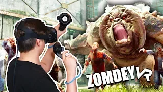 УБИВАЕМ ЗОМБИ В ВИРТУАЛЬНОЙ РЕАЛЬНОСТИ (HTC Vive) ZomDay