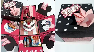 Birthday Explosion Box | Mickey Mouse Theme Explosion Box | Birthday Gift for Best Friend