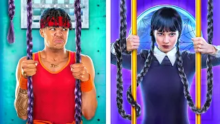 Wednesday Addams! Jock & Nerd in Prison | Funny and Awkward Stories!