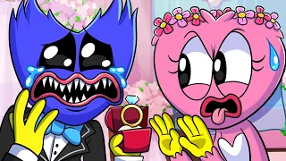 Nightmare Huggy Wuggy Gets Married?! Poppy Playtime 3 Animation