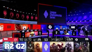 100 Thieves vs Evil Geniuses - Game 2 | Round 1 Playoffs S11 LCS Summer 2021 | 100 vs EG G2