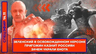 Зеленский в освобожденном Херсоне | Пригожин казнит россиян | Зачем украли енота