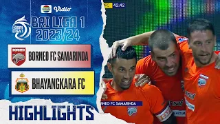 Borneo FC Samarinda VS Bhayangkara Presisi Indonesia FC - Highlights | BRI Liga 1 2023/24