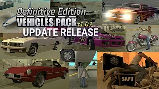 New Release Definitive Edition Vehicles to Classic GTA SA v1.03 - PC/Mobiles