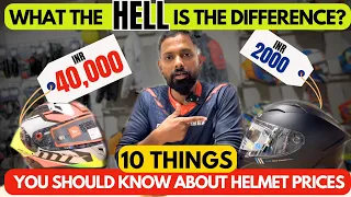 Difference between a Costly and Cheap Helmet