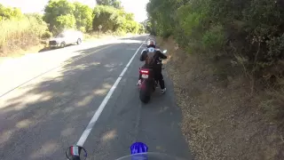 BARF RIDER on a FJ 09 early sign of crash before the crash happens