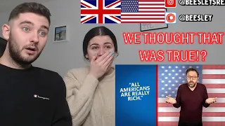 7 Myths British People Believe About America - Part 3 | BRITISH COUPLE REACTS