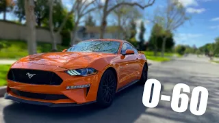 How Fast is a MANUAL 2020 Mustang GT to 60 MPH?