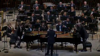 Poulenc. Double piano concerto 3st movement.Andrey Gugnin,Lukas Geniusas,Dmitry Matvienko,NPR