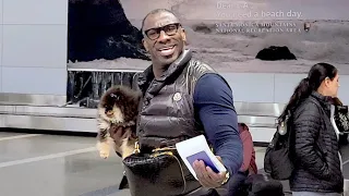 Shannon Sharpe Purchases Dog At LAX For A Cool $10,000