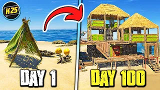 I Survived 100 Days Stranded Deep on an Island, Here's What Happened!😮