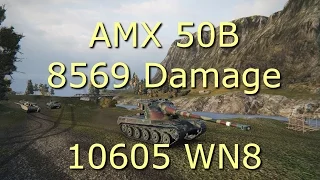 AMX 50B, 10k WN8, 8569 Damage, 4 Kills [9.10. Live] [1080p 60 FPS]