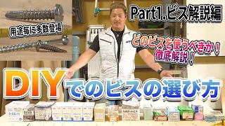 【ビスの選び方】DIY初心者からDIY上級者・プロ用までビスを用途毎に徹底解説！