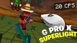 Minecraft with a G Pro X Superlight