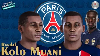 Randal Kolo Muani Face PES 2021 PES 2020 PSG |  NISZ Gaming