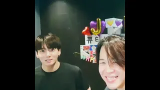 Jungkook on Jimin's Vlive ♡ JIKOOK ♡