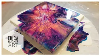 Bloom Session with Dried Results / Acrylic Pouring Techniques