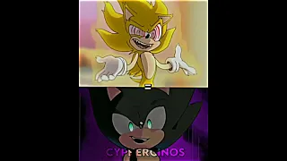 Fleetway Sonic Vs Dark Sonic