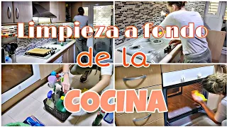 LIMPIEZA A FONDO DE LA COCINA//Rutina LIMPIEZA Profunda de la Cocina//MOTIVATE Y LIMPIA CONMIGO//