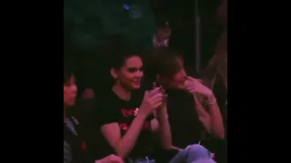 Hailey Bieber and Kendall Jenner watching game together