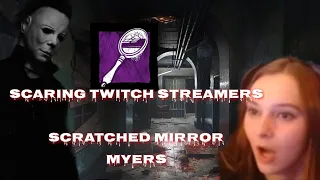 JUMPSCARING streamers with scratched mirror myers