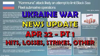 Ukraine War Update NEWS (20240422a): Pt 1 - Overnight & Other News