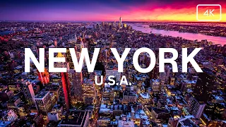 New York, USA 🇺🇸 4K Ultra HD Drone Video - Flying over New York