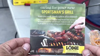 Lodge Sportsman Grill unboxing