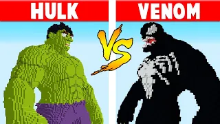 HULK vs VENOM – Minecraft ANIMATIONS BATTLE! GIANT HULK VS MUTANT VENOM BOSS