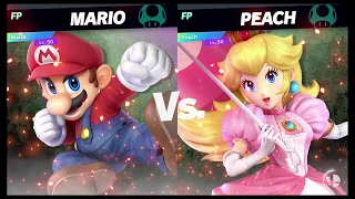 Super Smash Bros Ultimate Amiibo Fights   Request #4965 Mario vs Peach