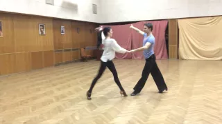 Rumba basic steps by Oleksander Kravchuk  & Olessia Getsko  | Practice moments| Елена Ваенга -Ты