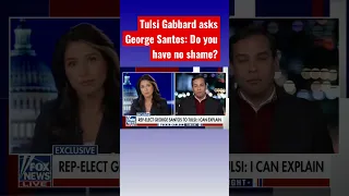 Tulsi Gabbard presses George Santos over his lies #shorts #shortsfeed #shortsvideo