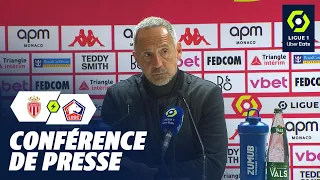 Conférence de presse AS MONACO - LOSC LILLE (1-0) / 2023-2024