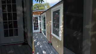 Deck is down on my parents mobile home ( stay tuned for the complete video please subscribe