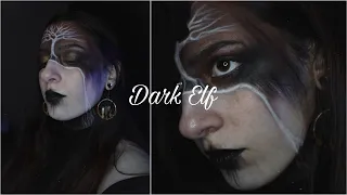 Dark Elf Makeup | the messy process