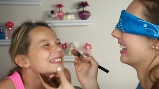 Blindfold Makeup Challenge | Sisters Challenge | Olivia Mecca