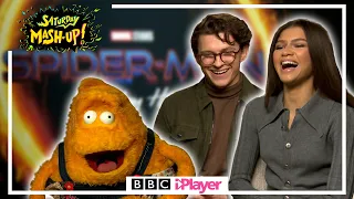 SPIDER-MAN's Tom Holland and Zendaya meet Stanley! | Saturday Mash Up! | CBBC