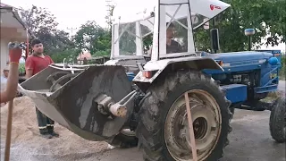 Traktör ile Beton Döküyoruz   Beton Mikseri Ford 5000