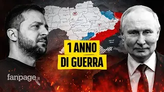 Russia-Ucraina, 1 anno di guerra: abbiamo ricostruito la mappa del conflitto, dall'inizio