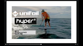 Unifoil Hyper2 VS Progression in Downwind comparison in Perth by Josh Ku