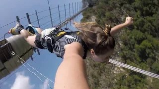 SkyPark. Bungy 207m. GoPro