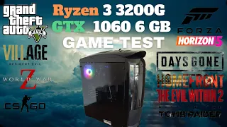 Ryzen 3 PRO 3200G & GTX 1060 6GB GameTest Cheap PC 2023