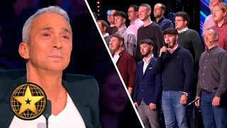 الدموع تنساب من عين برونو لسماع صوتهم الملائكي | تجارب الأداء | BGT 2023