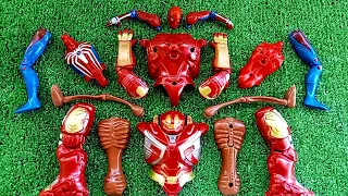 Merakit Mainan Hulk Buster Vs Siren Head vs Spider-Man Superhero Avengers Toys