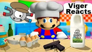 Viger Reacts to SMG4's "Mario Bakes a """"Cake"""" "