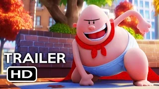 Captain Underpants: The First Epic Movie Trailer #1 (2017) Kevin Hart, Ed Helms Animated Movie HD