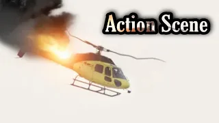 Action Scene || Helicopter Crash Scene || Movie || Hollywood
