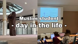 Day in the life of a MUSLIM STUDENT || lots of studying, prayer, gym