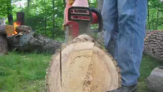 Sawing planks with no mill